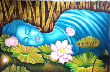  bouddhisme - Bouddha dormant dans le bouddhisme du Lotus